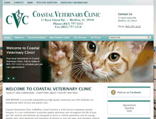 Tablet Screenshot of coastalvetclinic.com